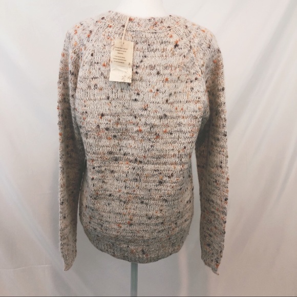 MIXED COLOR RAGLAN PULLOVER SWEATER - Picture 5 of 7